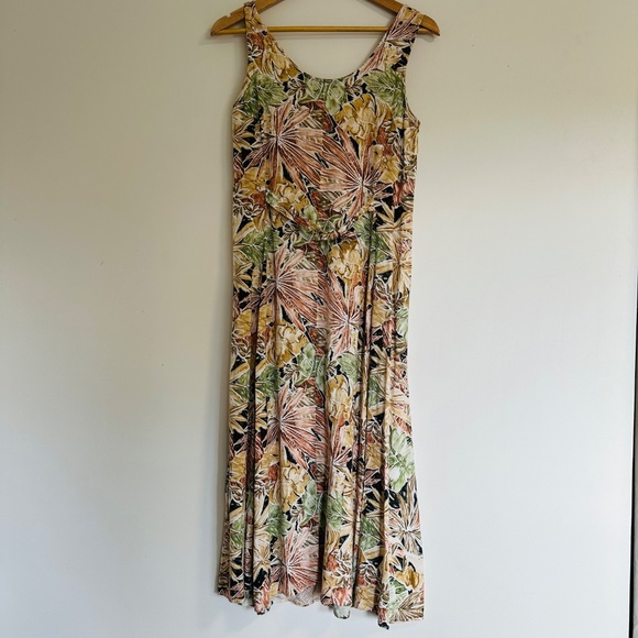 Vintage Carroll Reed Collections Floral A Line Dress Rayon Made in Canada - Picture 5 of 9